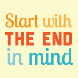 Beginnen bij het eind. Dat is logischer dan je denkt